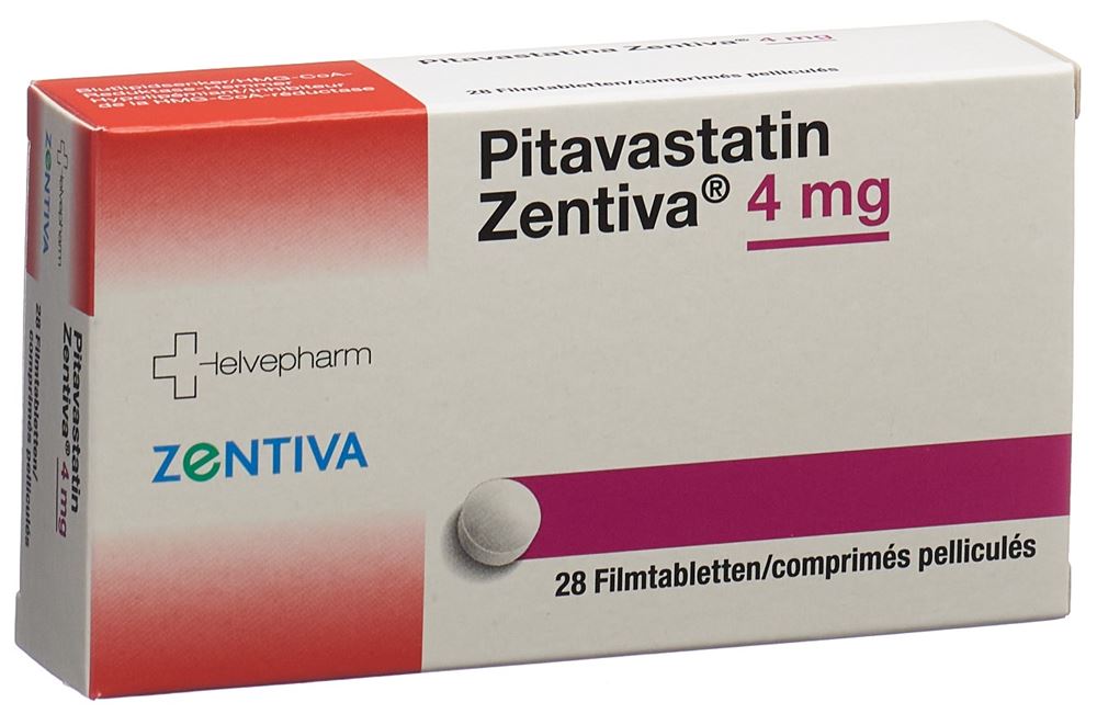 PITAVASTATIN Zentiva 4 mg, image principale PITAVASTATIN Zentiva 4 mg, image principale