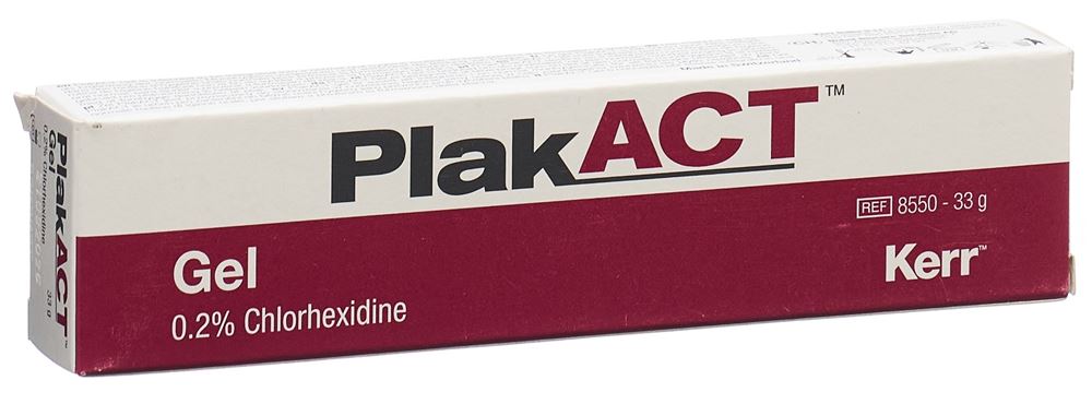 Plakact gel 0.2 % chlorhexidine tb 33 g, image principale