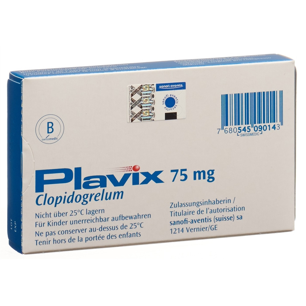 PLAVIX Filmtabl 75 mg Blist 28 Stk, Bild 2 von 2