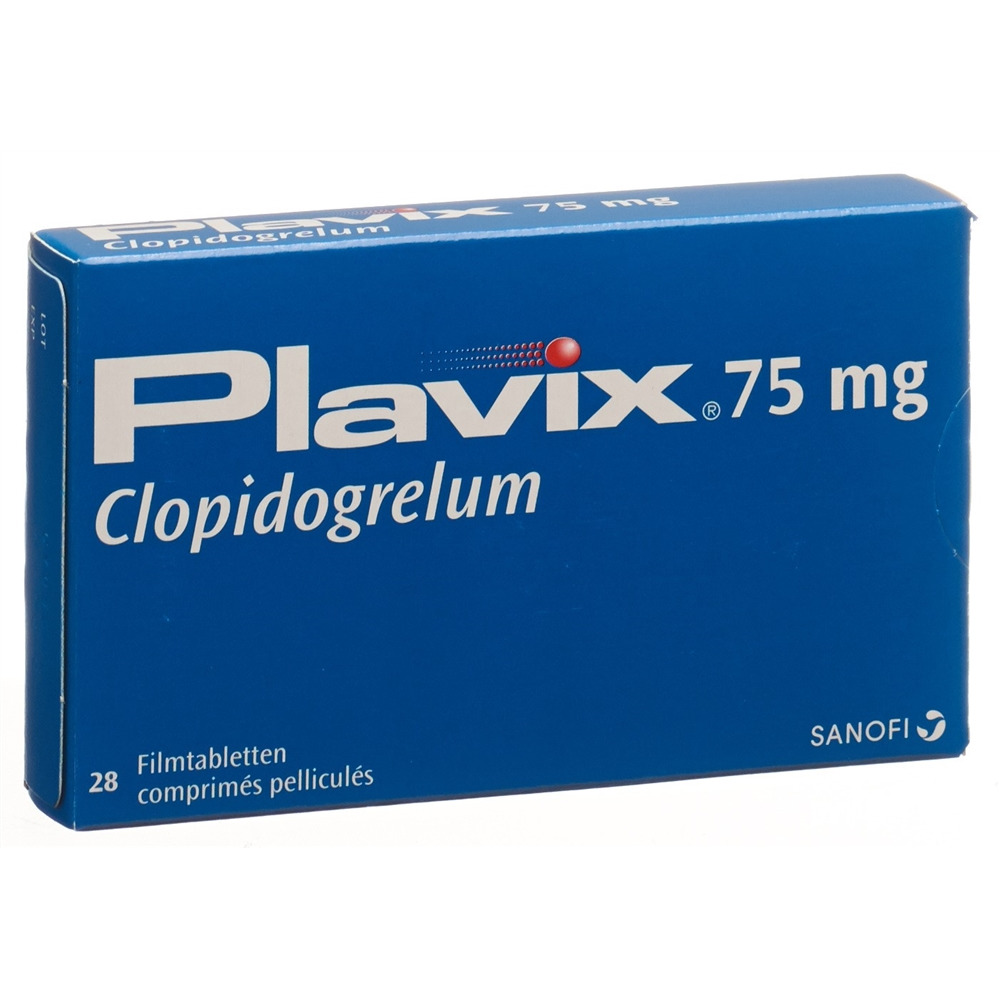 PLAVIX Filmtabl 75 mg Blist 28 Stk, Hauptbild