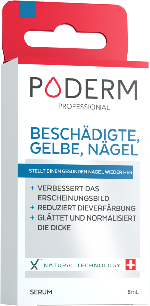 PODERM Gelbe beschädigte Nägel Serum