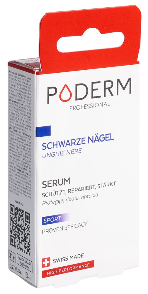PODERM Schwarze traumatisierte Nägel Serum