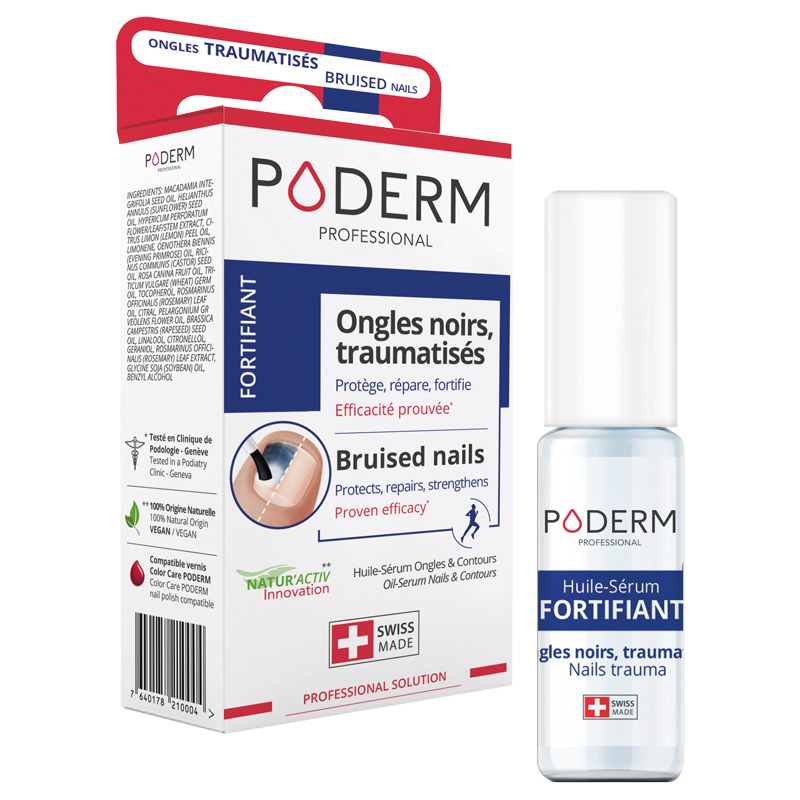 PODERM Sérum ongles noirs traumatisés réparateur