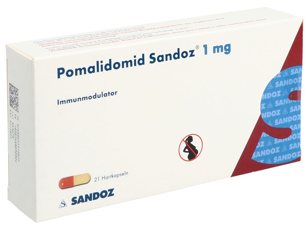 POMALIDOMID Sandoz 1 mg, Hauptbild