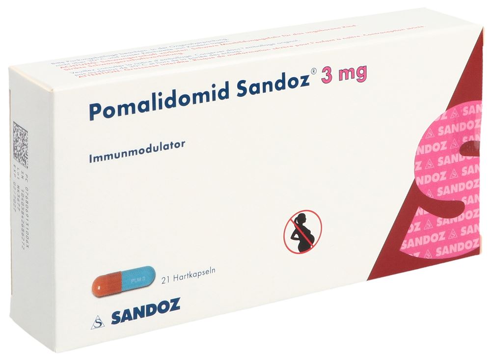 POMALIDOMID Sandoz 3 mg, Hauptbild