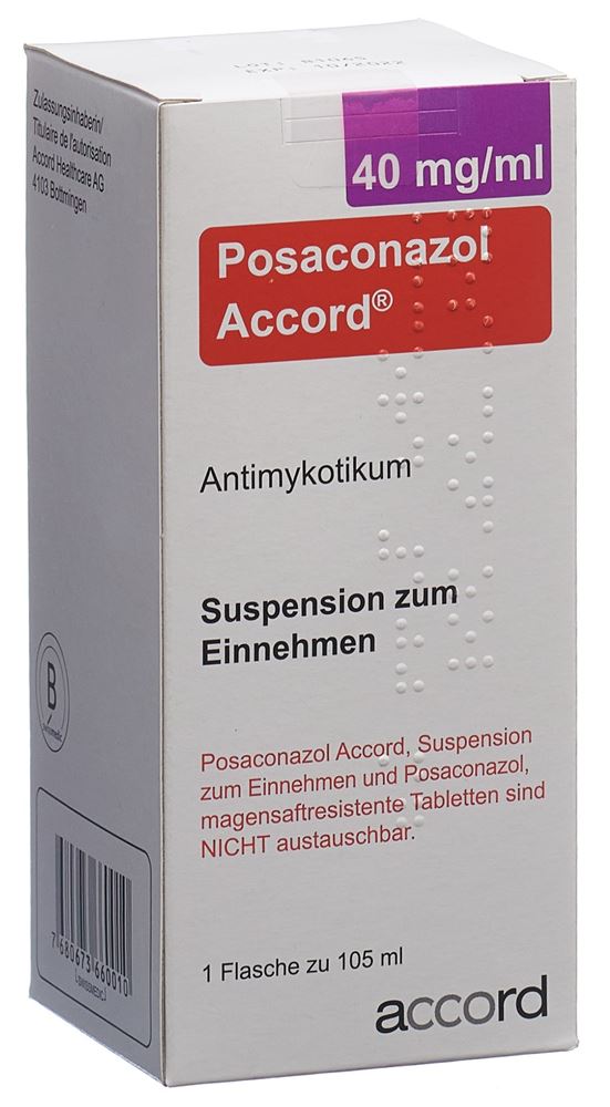 POSACONAZOLE Accord 40 mg/ml, image principale