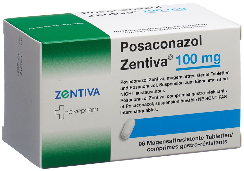 POSACONAZOLE Zentiva 100 mg, Hauptbild
