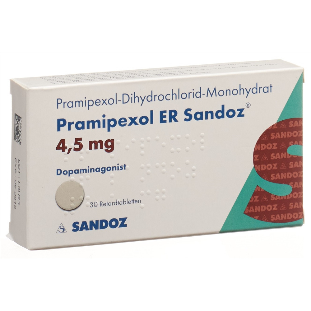 PRAMIPEXOLE Sandoz 4.5 mg