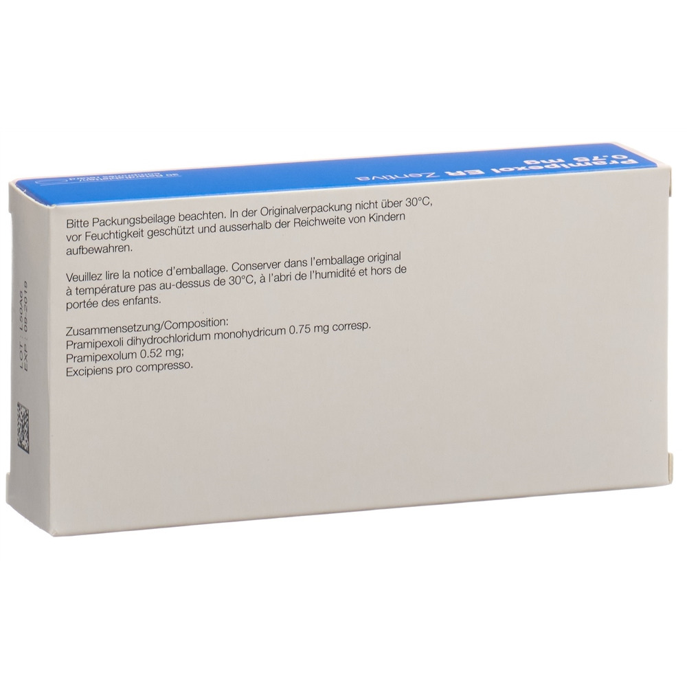 PRAMIPEXOLE Zentiva 0.75 mg, Bild 2 von 2