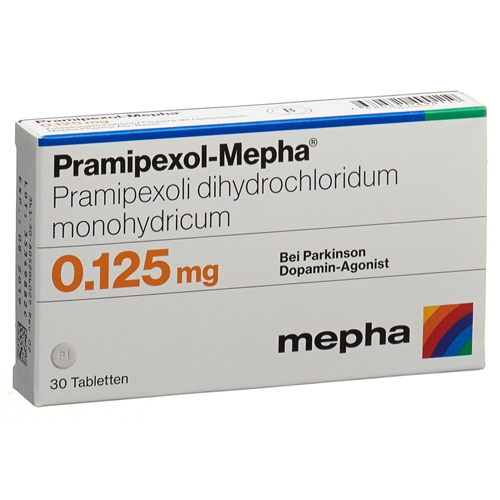 PRAMIPEXOLE Mepha 0.125 mg, image principale