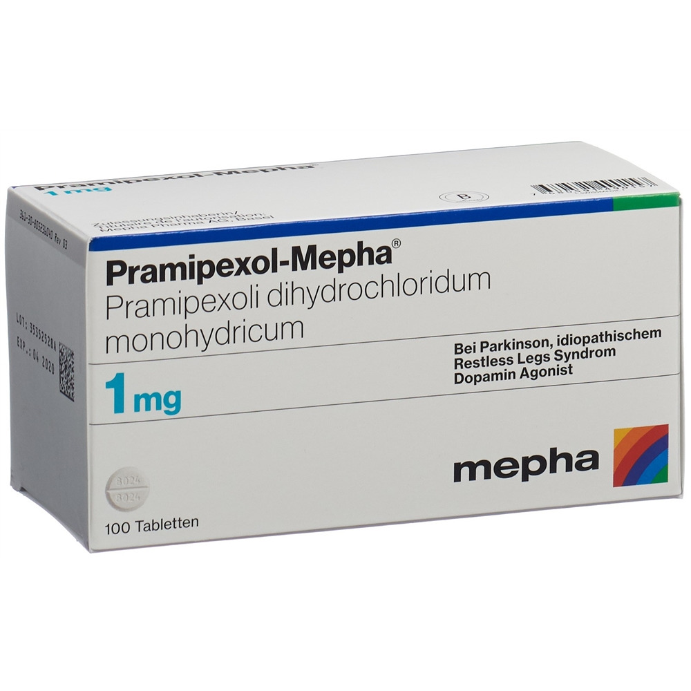 PRAMIPEXOLE Mepha 1 mg, image principale