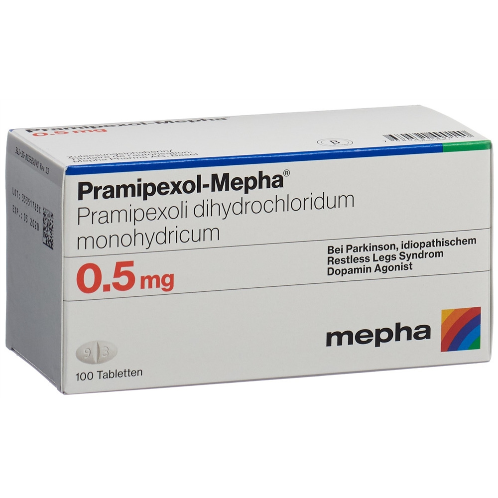 PRAMIPEXOLE Mepha 0.5 mg, Hauptbild