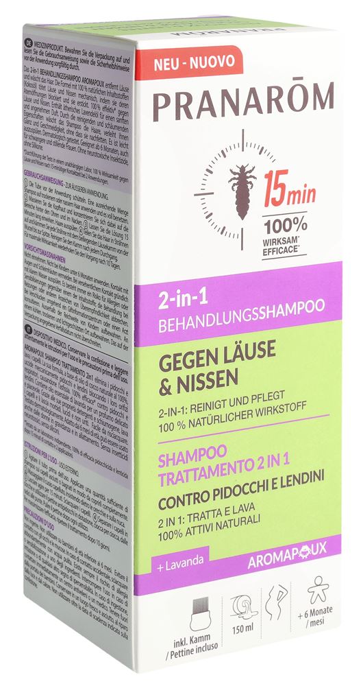 Pranarom Aromapoux shampoing traitant 2en1 anti-poux