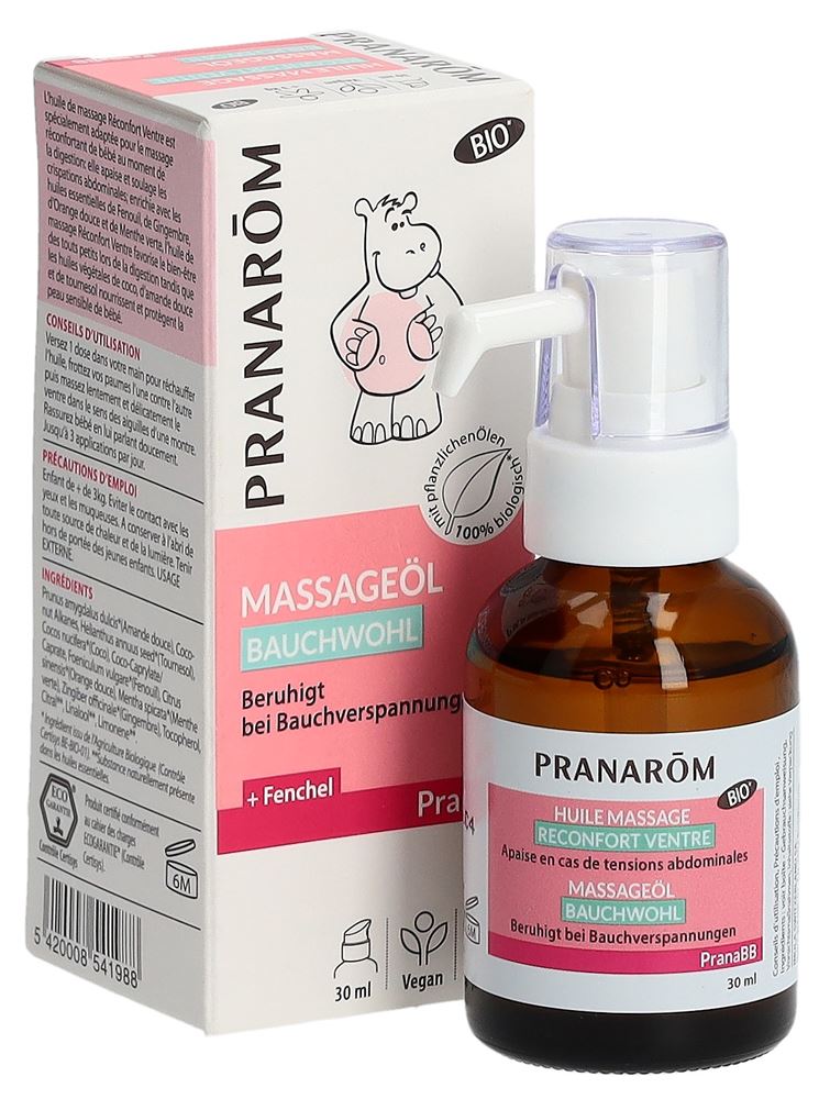 Pranarom PranaBB Huile de massage reconfort ventre, image 4 sur 5