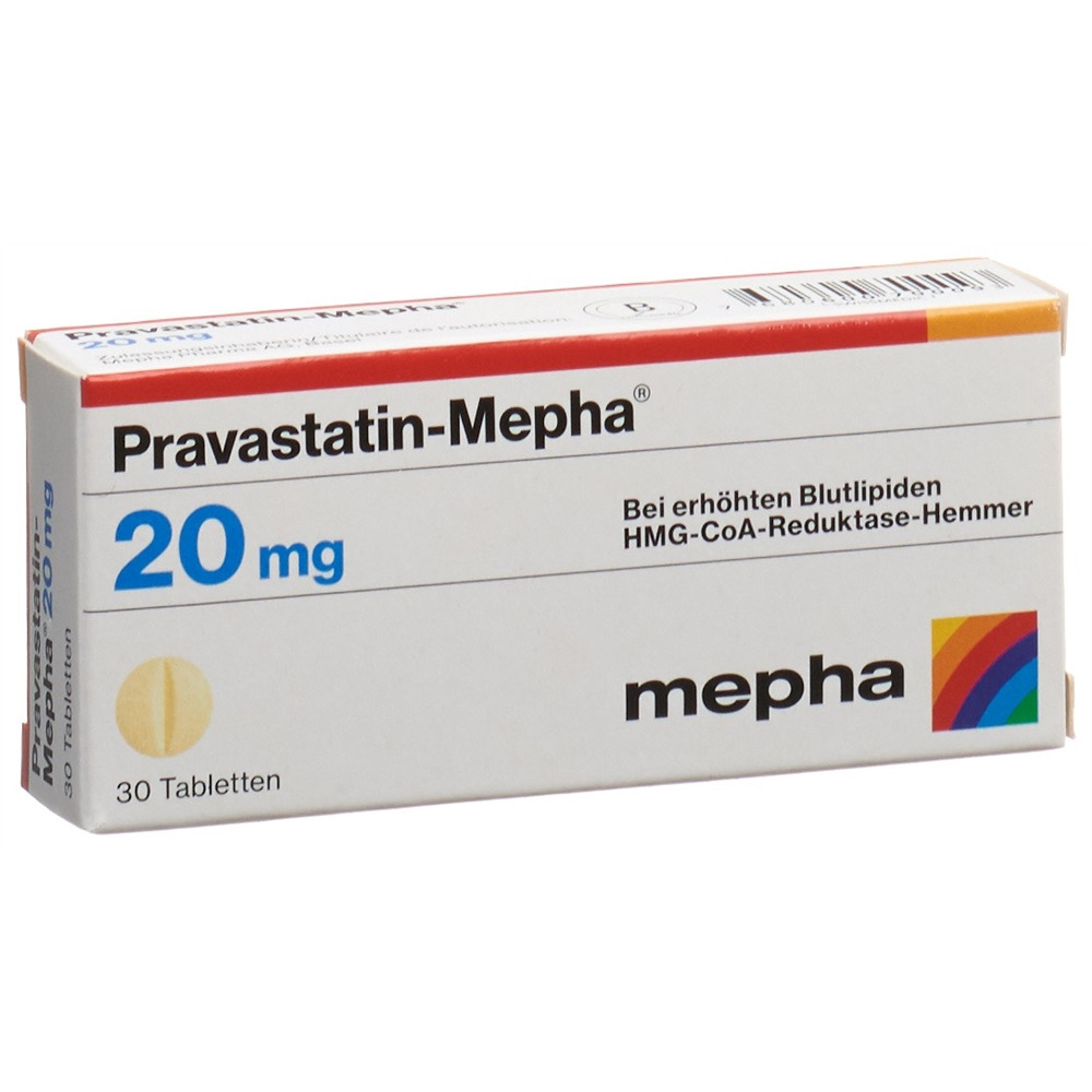 PRAVASTATINE Mepha 20 mg, image principale