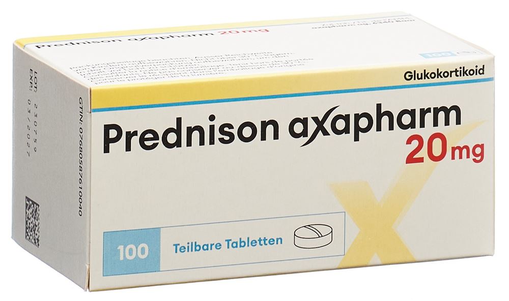 PREDNISONE axapharm 20 mg, image principale