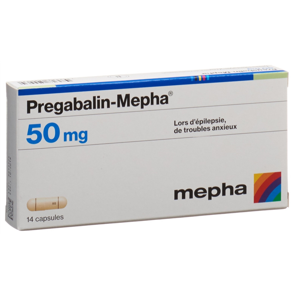 PREGABALINE Mepha 50 mg, image 2 sur 2