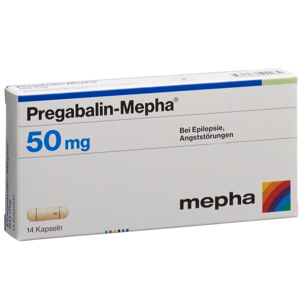 PREGABALINE Mepha 50 mg, Hauptbild