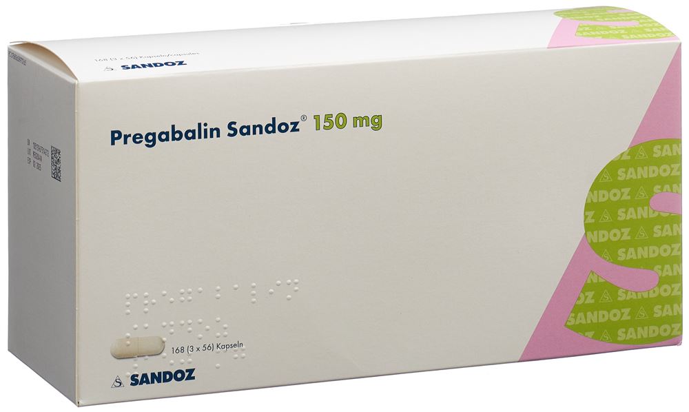 PREGABALINE Sandoz 150 mg, Hauptbild