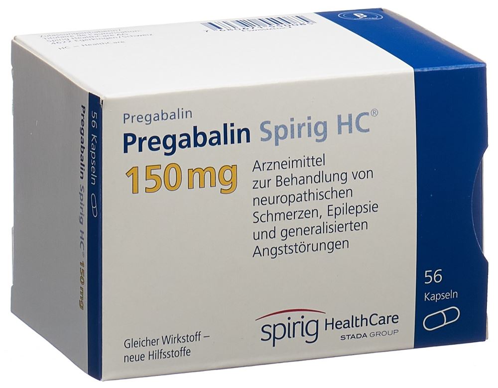 PREGABALINE Spirig HC 150 mg