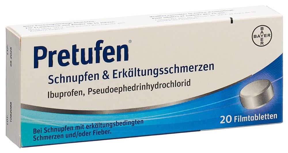PRETUFEN rhume & douleurs liés à un refroidissement