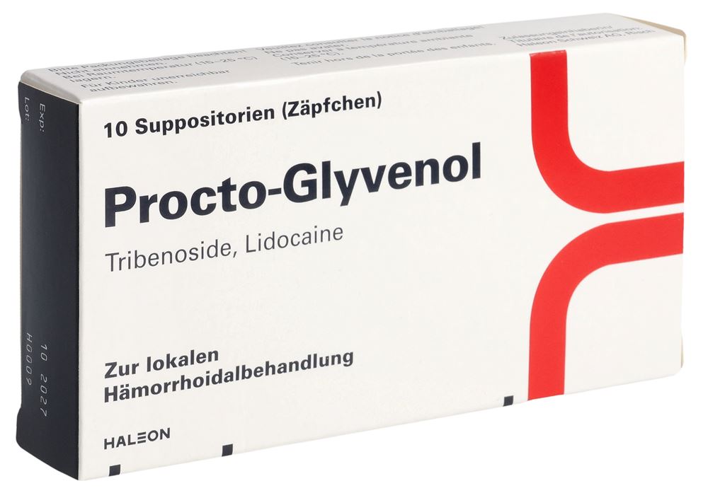 PROCTO-GLYVENOL Supp 400 mg Blist 10 Stk