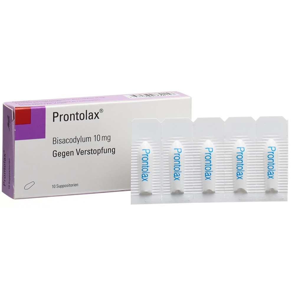 PRONTOLAX Supp 10 mg Blist 10 Stk, Hauptbild