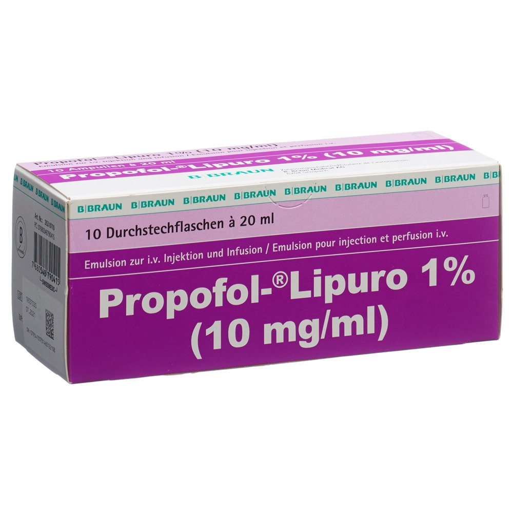 PROPOFOL LIPURO 1% 200 mg/20ml, Hauptbild