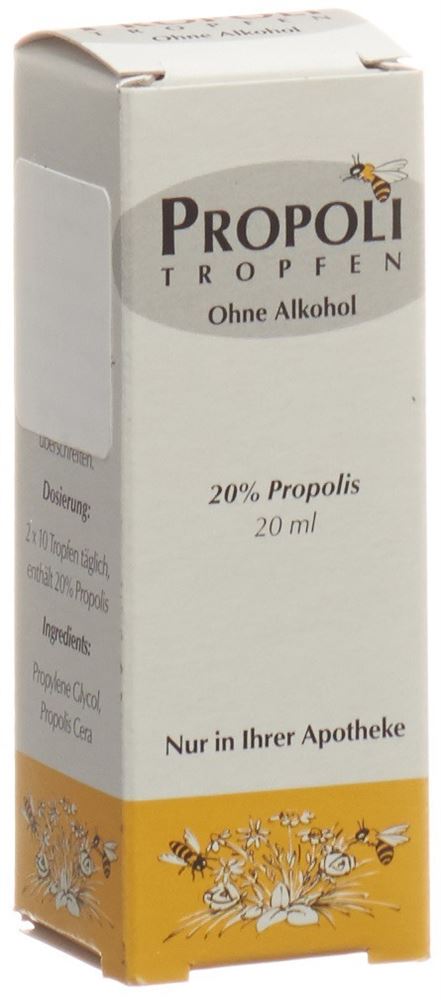 PROPOLI Tropfen 20 % ohne Alkohol 20 ml