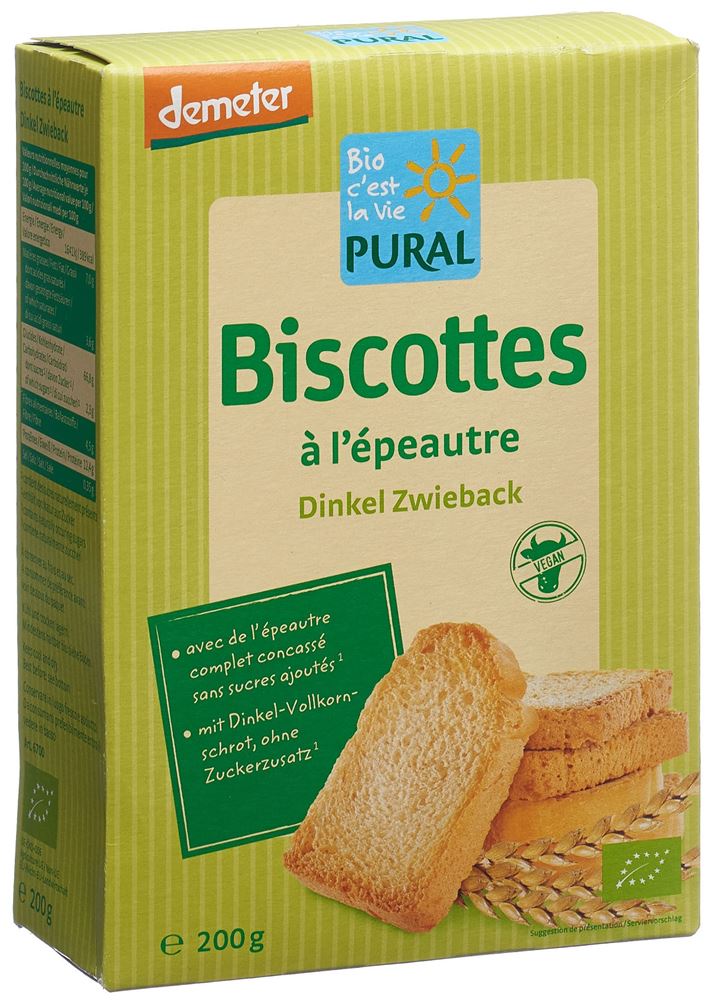 PURAL biscottes l'épeautre, image principale PURAL biscottes l'épeautre, image principale