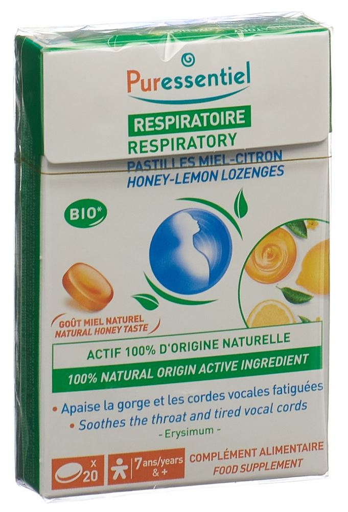 Puressentiel cpr sucer voies respiratoires miel citron box 20 pce