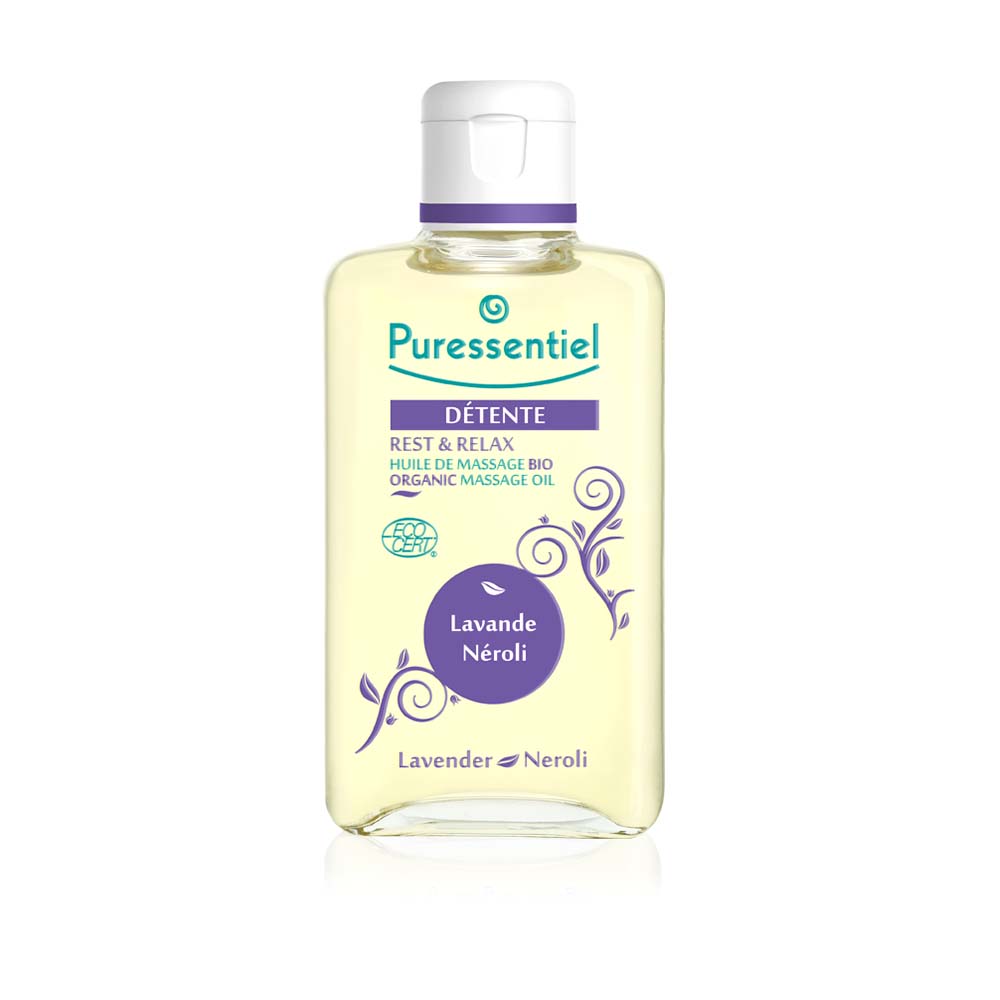 Puressentiel huile de massage bio détente