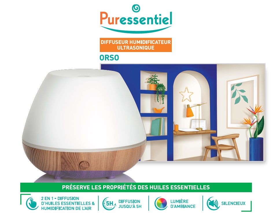 Puressentiel humidificateur ultrasonique diffuseur