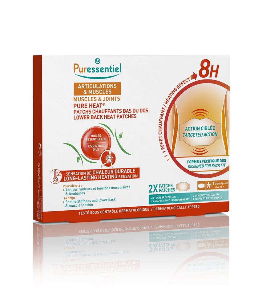 Puressentiel Patchs chauffants bas du dos, image principale