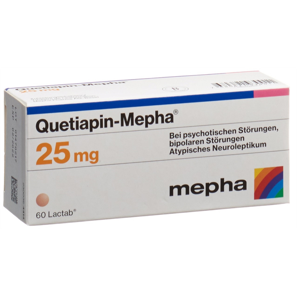 QUETIAPINE Mepha 25 mg, Hauptbild