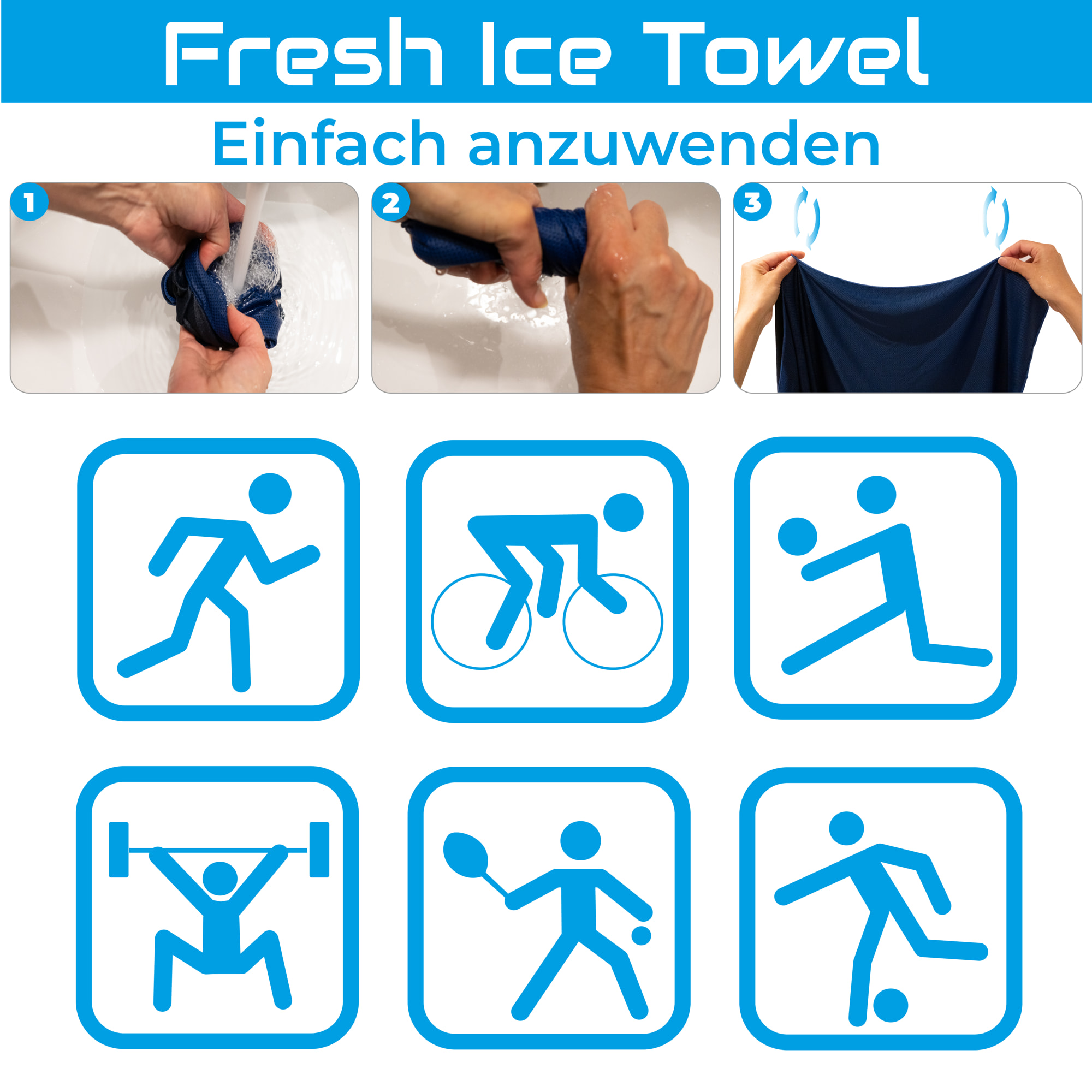 Quick Aid Fresh Ice Towel, Bild 2 von 5