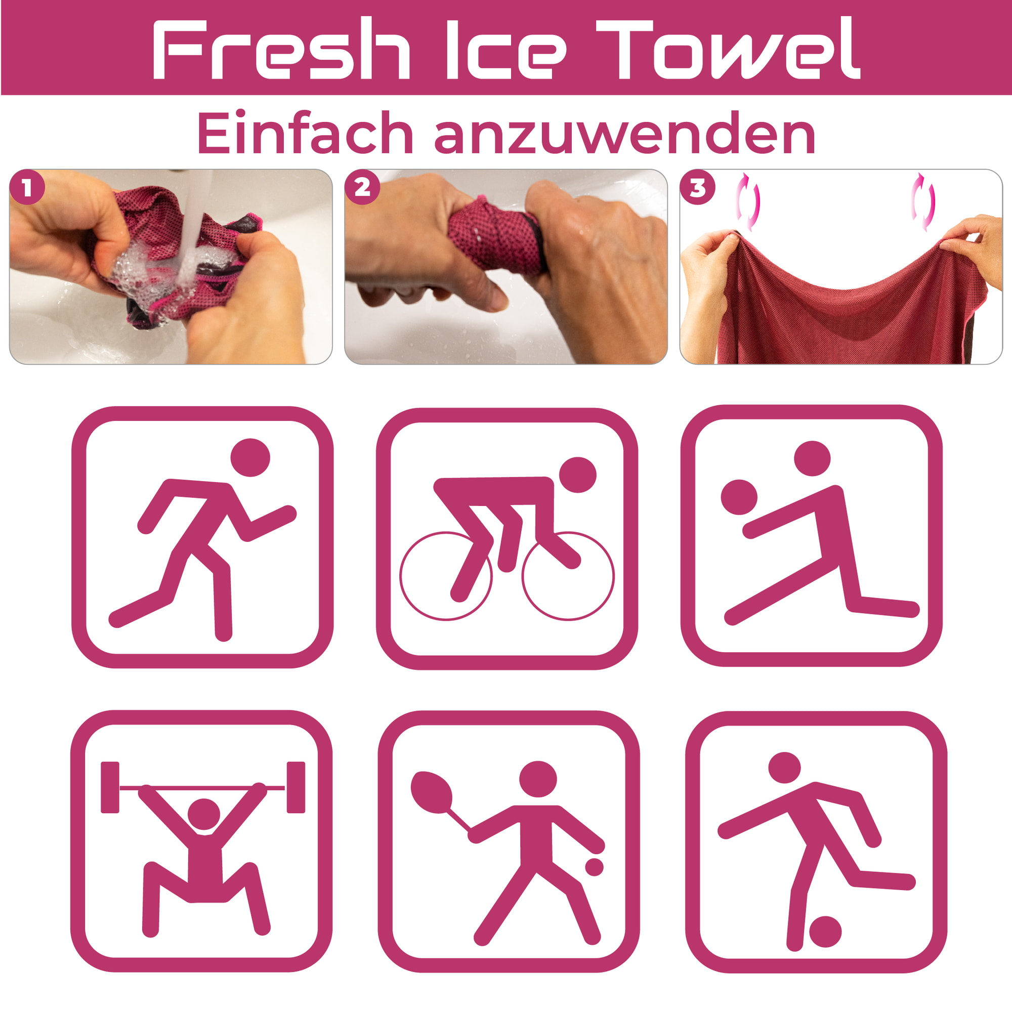 Quick Aid Fresh Ice Towel, Bild 2 von 5