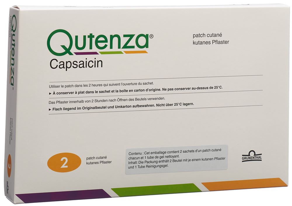 QUTENZA Pfl 8 % Capsaicin Btl 2 Stk, Hauptbild