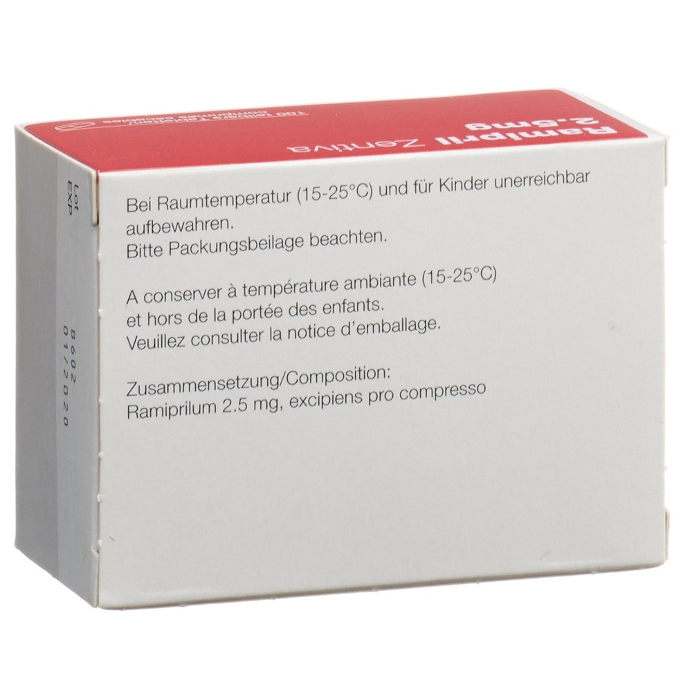 RAMIPRIL Zentiva 2.5 mg, image 2 sur 2