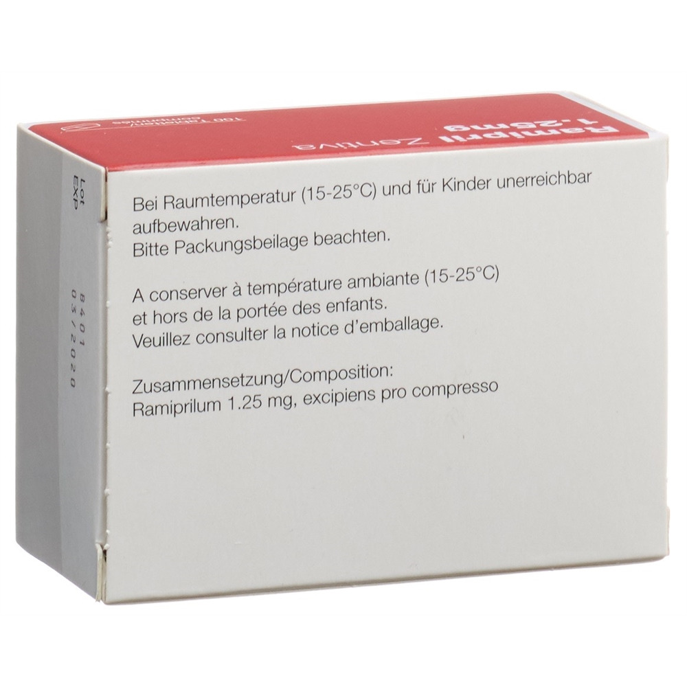 RAMIPRIL Zentiva 1.25 mg, Bild 2 von 2