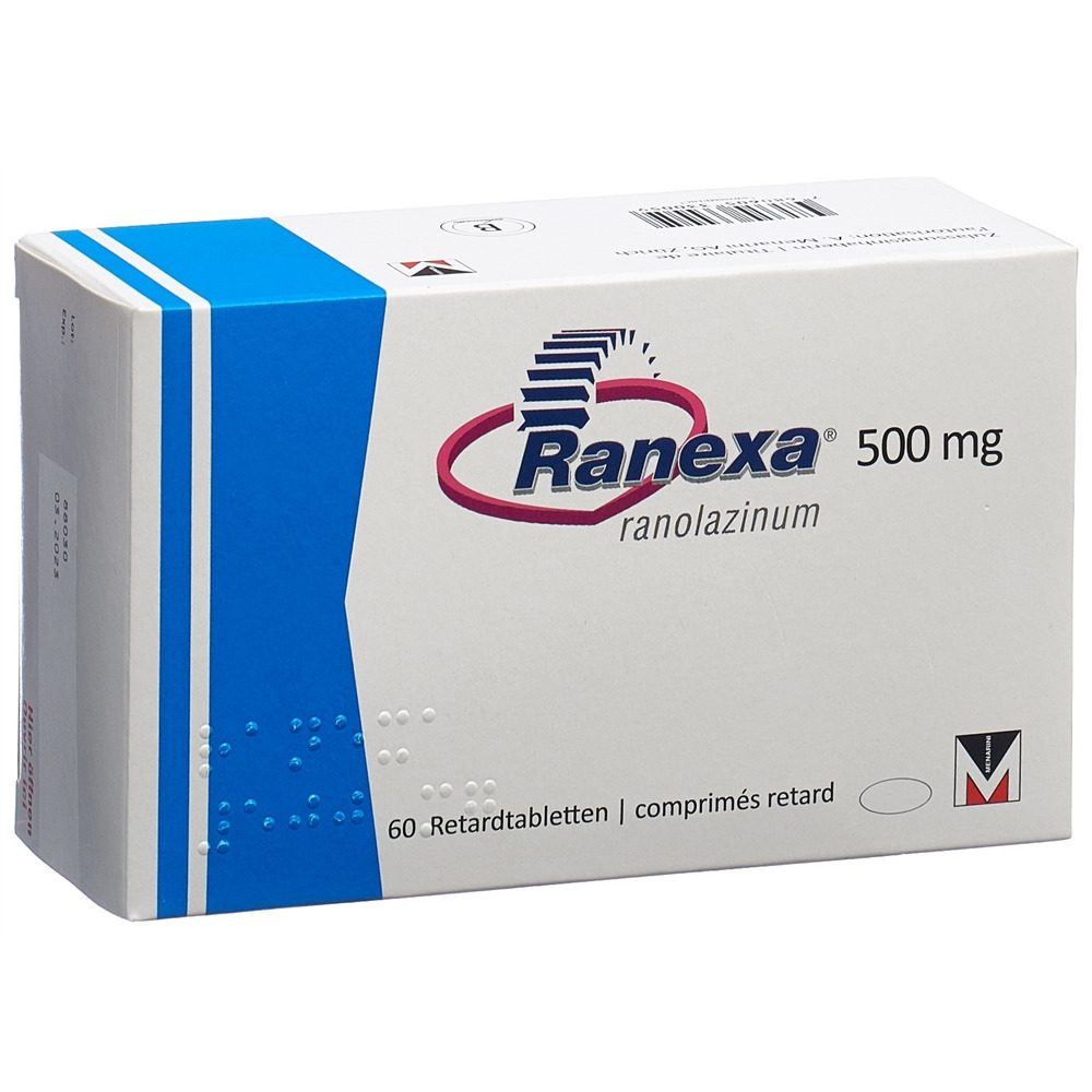 RANEXA cpr ret 500 mg blist 60 pce, image principale