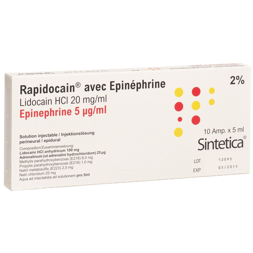 RAPIDOCAIN 20 mg/ml, image principale
