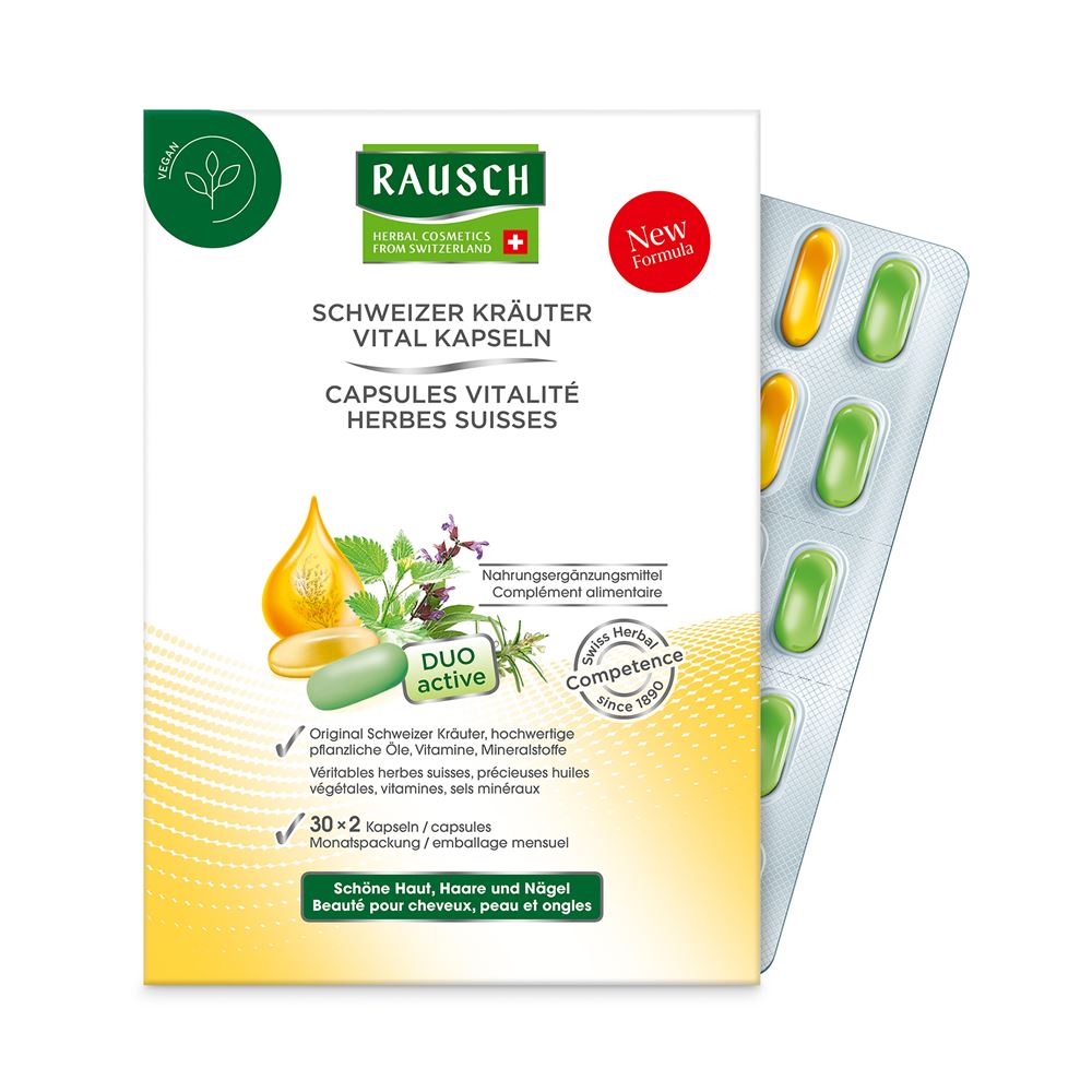 RAUSCH capsules vitalité herbes suisses