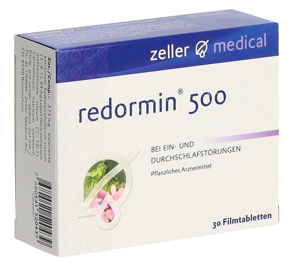 REDORMIN Filmtabl 500 mg Blist 30 Stk, Hauptbild