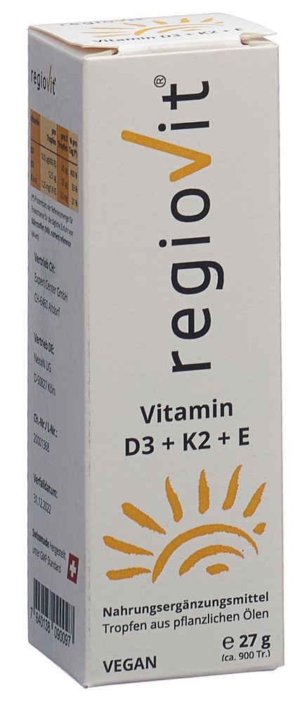 REGIOVIT Vitamin D3 + K2 + E, Hauptbild