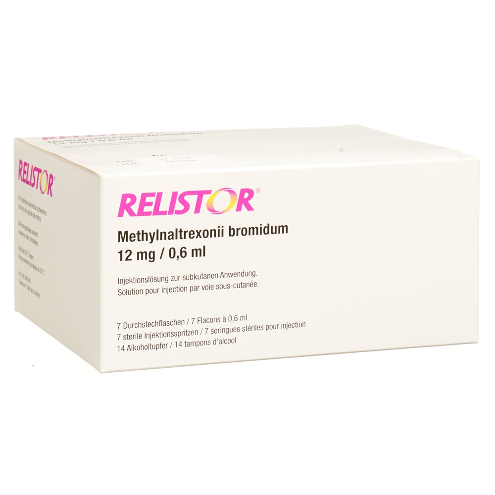 RELISTOR sol inj 12 mg/0.6ml flac 7 pce, image principale