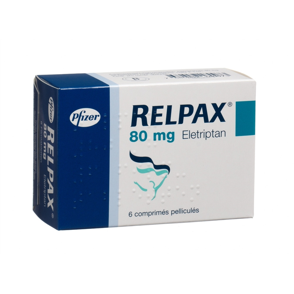 RELPAX cpr pell 80 mg blist 6 pce, image 2 sur 2