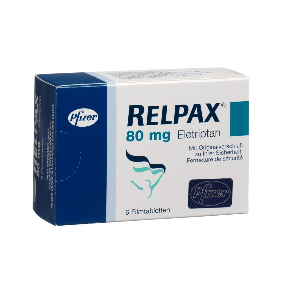 RELPAX cpr pell 80 mg blist 6 pce, image principale