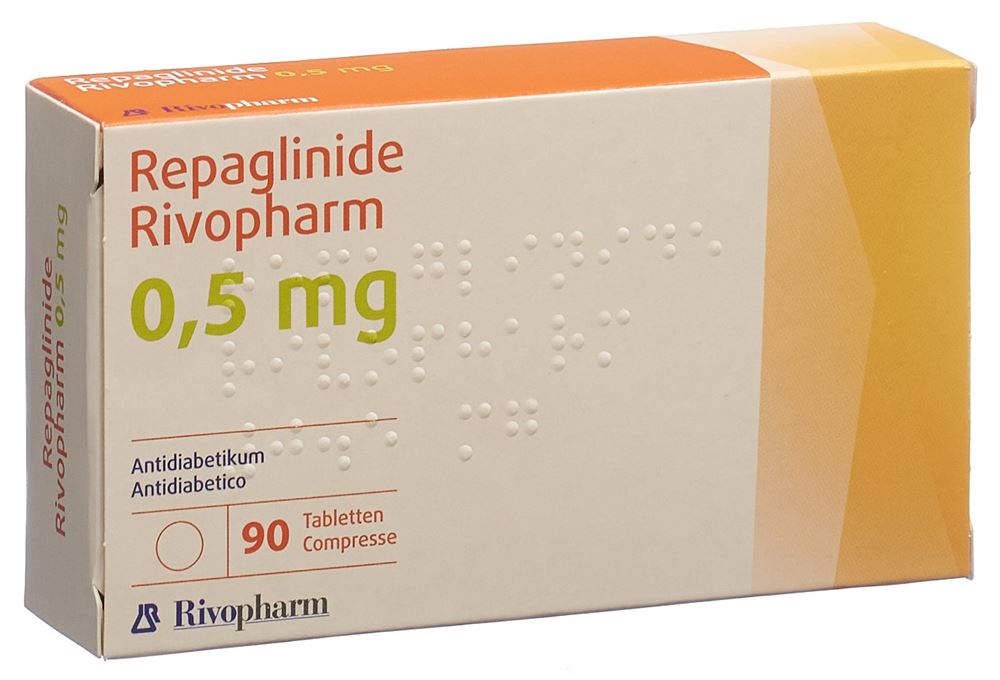 REPAGLINIDE Rivopharm 0.5 mg, Hauptbild