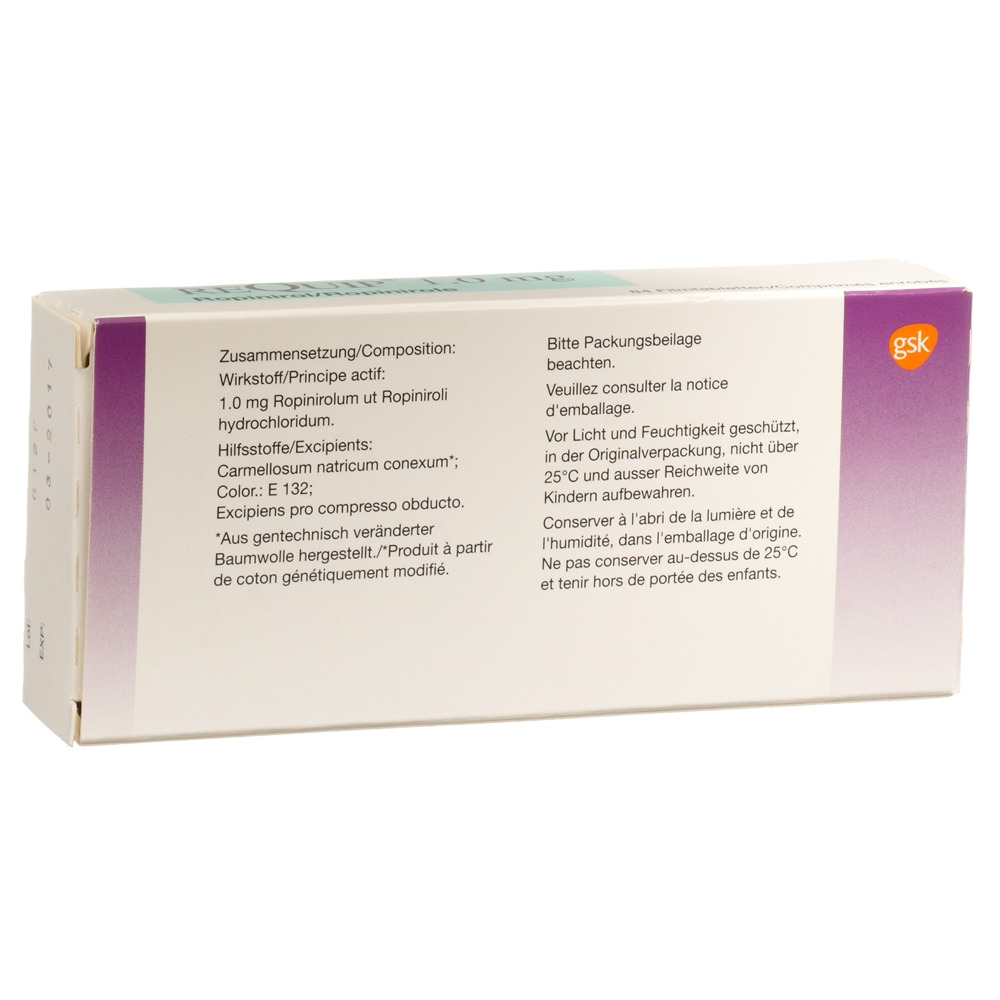 REQUIP Filmtabl 1 mg Blist 84 Stk, Bild 2 von 2